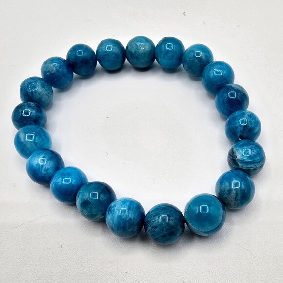 High Quality Chrysocolla 10mm Bracelet – Calm Communication & Inner Strength - Picture 2 of 2